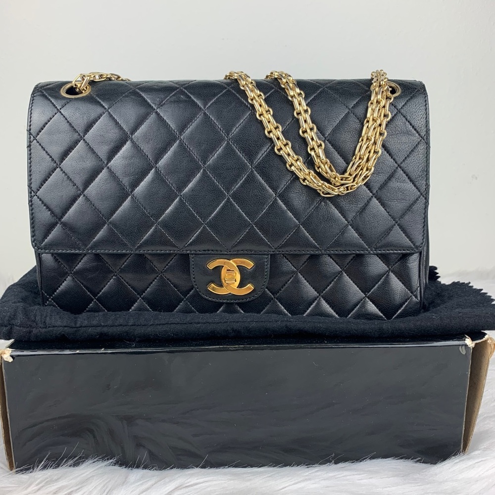 🛑SOLD🛑Chanel vintage double flap CF medium - Picture 1 of 16